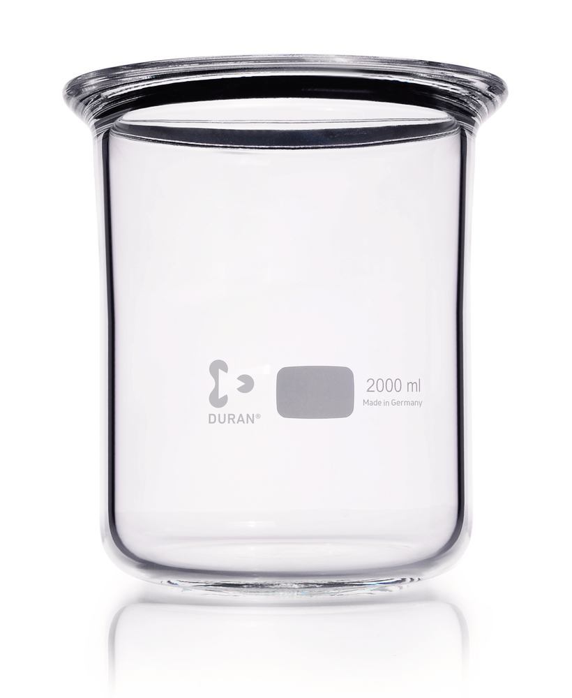 Flat flange beaker, DURAN®, DN150,, with groove, 2000 ml, 1 unit(s) - Luminix Health