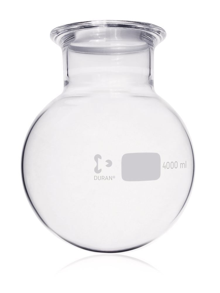 FF round bottom flask, DURAN®, DN100,, with groove, 4000 ml, 1 unit(s) - Luminix Health