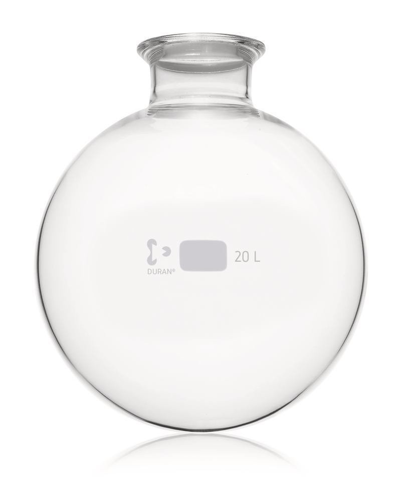 FF round bottom flask, DURAN®, DN100,, with groove, 20,000 ml, 1 unit(s) - Luminix Health