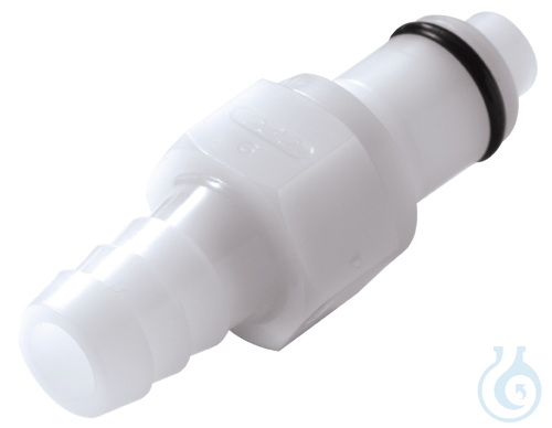 neoChoice Schnellkupplung, 1/4'', männlich, Absperrung, Schlaucholive 9,5 mm
