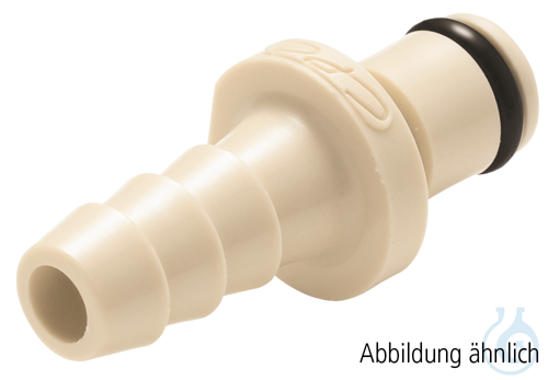neoChoice Schnellkupplung, 1/8'', männlich, Absperrung, Schlaucholive 1,6 mm