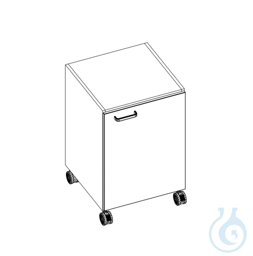 labtable mobiler Unterschrank, 1 Tür, inkl. 1 Einlegeboden, Scharniere links, 53