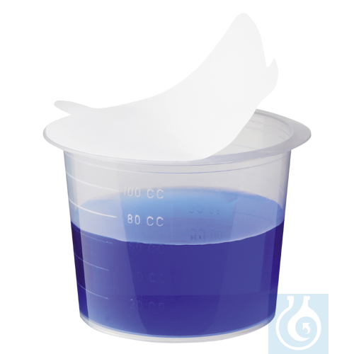 neoChoice Becher aus PP, 100 ml, mit Selbstklebedeckel, 100 Stck./Pack