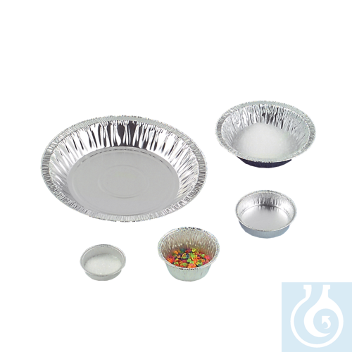 neoLab® aluminum dishes with rim, 20 ml, 100 pcs./pack - Luminix Health