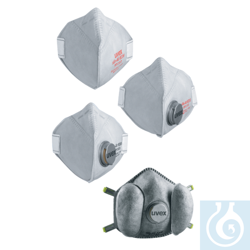 Uvex Atemschutz-Halbmaske silv-Air 7330 climatec,vorgeformt, FFP3 mit Ventil, 3