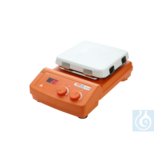 sunlab® Digitaler Magnetrührer mit Heizung bis 550°C, 10 Ltr,1500 UpM