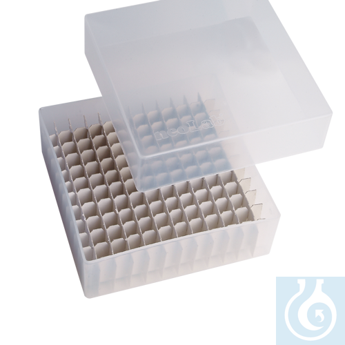 neoLabLine Kryo-Aufbewahrungsbox für Raster, transparent