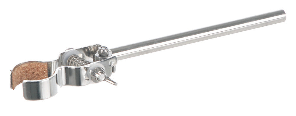 Stand clamp, stainl.steel 18/10, with cork inlay, span width 40 mm, 1 unit(s) - Luminix Health