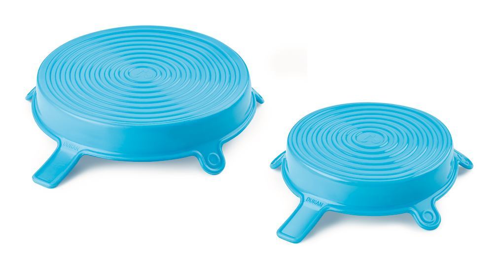 DURAN® silicone lid set, XL/XXL, , Cyan, 1 set - Luminix Health