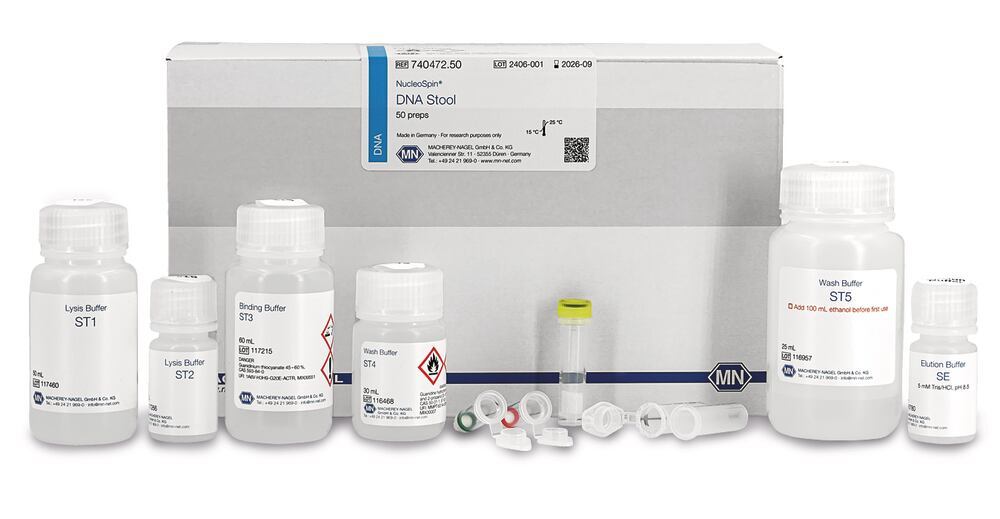 NucleoSpin DNA Stool mini kit, 10 preps, Macherey-Nagel, art. 20G0.1