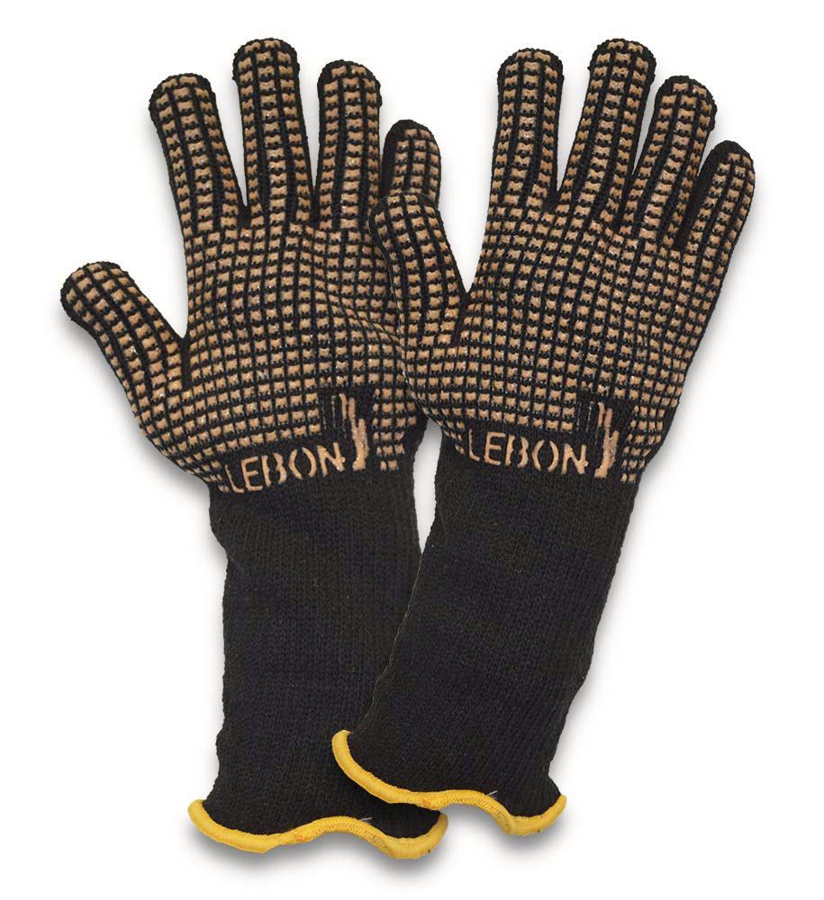 HOTGRIP heat-resistant gloves, Worn on either hand, length 35cm, size10, 6 pair - Luminix Health