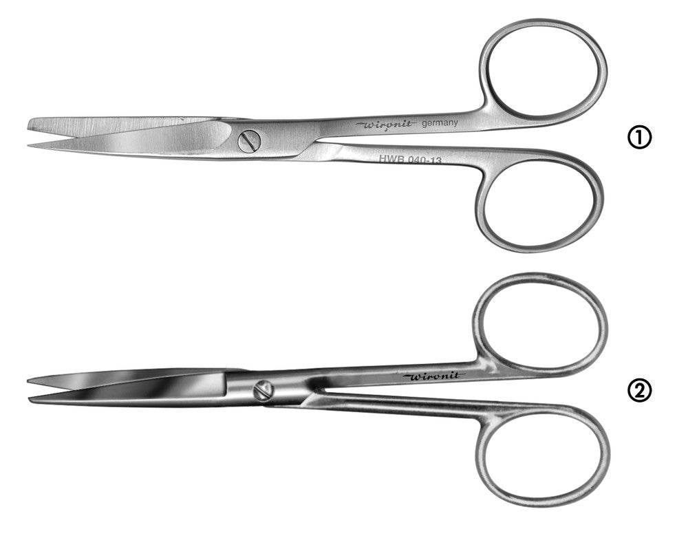 Physiology scissors, pointed-blunt, straight, 145 mm, Hammacher, art. 20MY.1