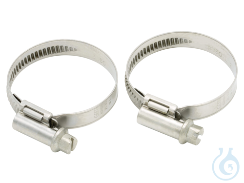 2 Tube clamps, size 4 clamping range 23-35 mm for reinforced tubing