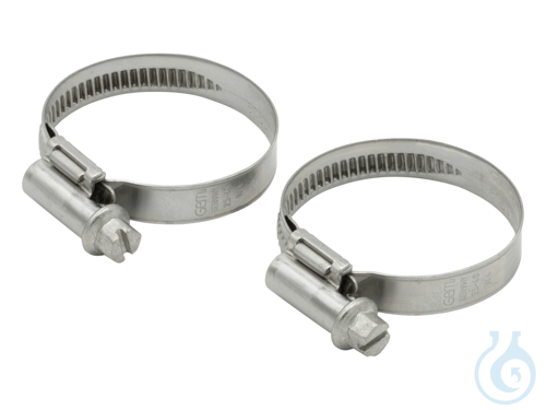 2 Tube clamps, size 5 clamping range 25-40 mm for reinforced tubing