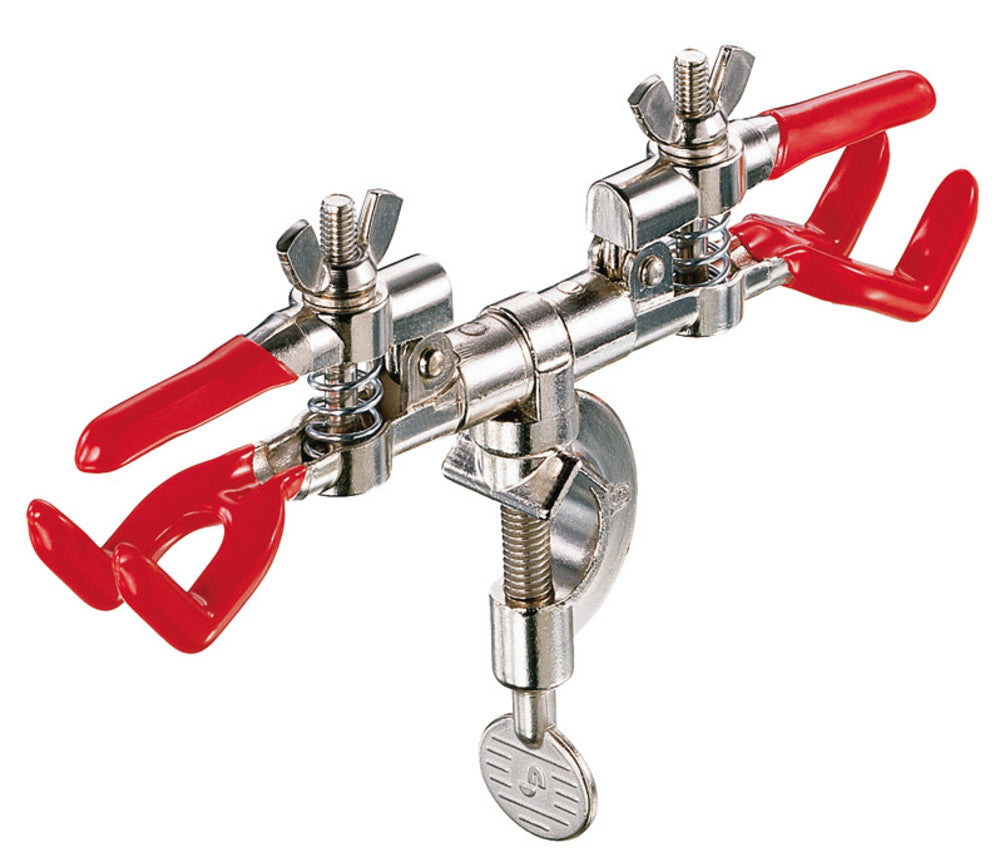 Rotilabo®-burette holder, made of die-cast zinc, for 2 burettes, 1 unit(s) - Luminix Health
