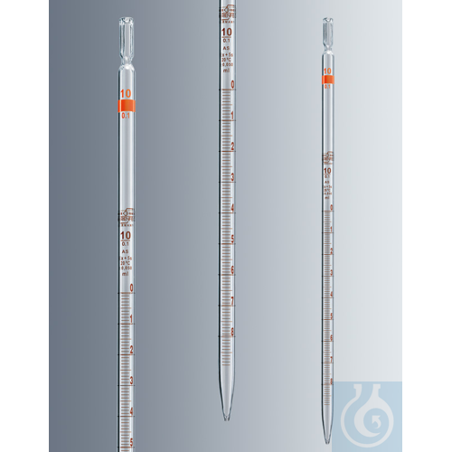 Graduated pipettes 2:0.02 ml, class AS,