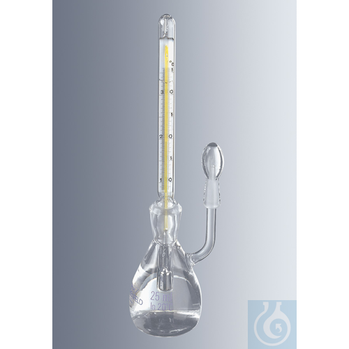 Specific gravity bottles with thermometer, 50 ml