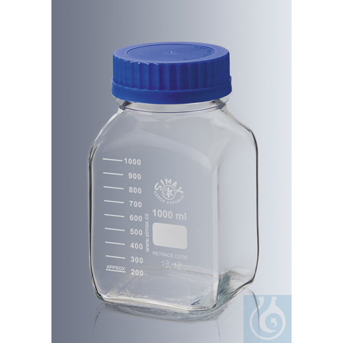 Square laboratory bottles 5000 ml,