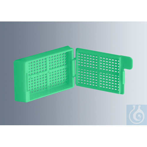 Embedding cassettes Biopsy, light green,