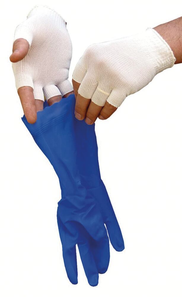 Fingerless polyester gloves, SHOWA B0910, one size, 10 pairs