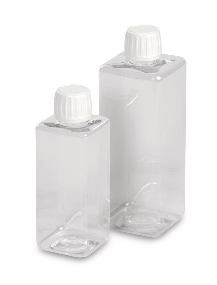 Square narrow mouth bottle, PET, 500 ml