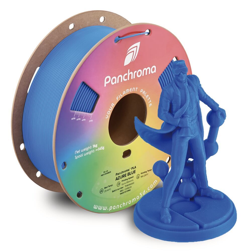 Panchroma PLA Azure Blue, 1,75 mm, 1 kg