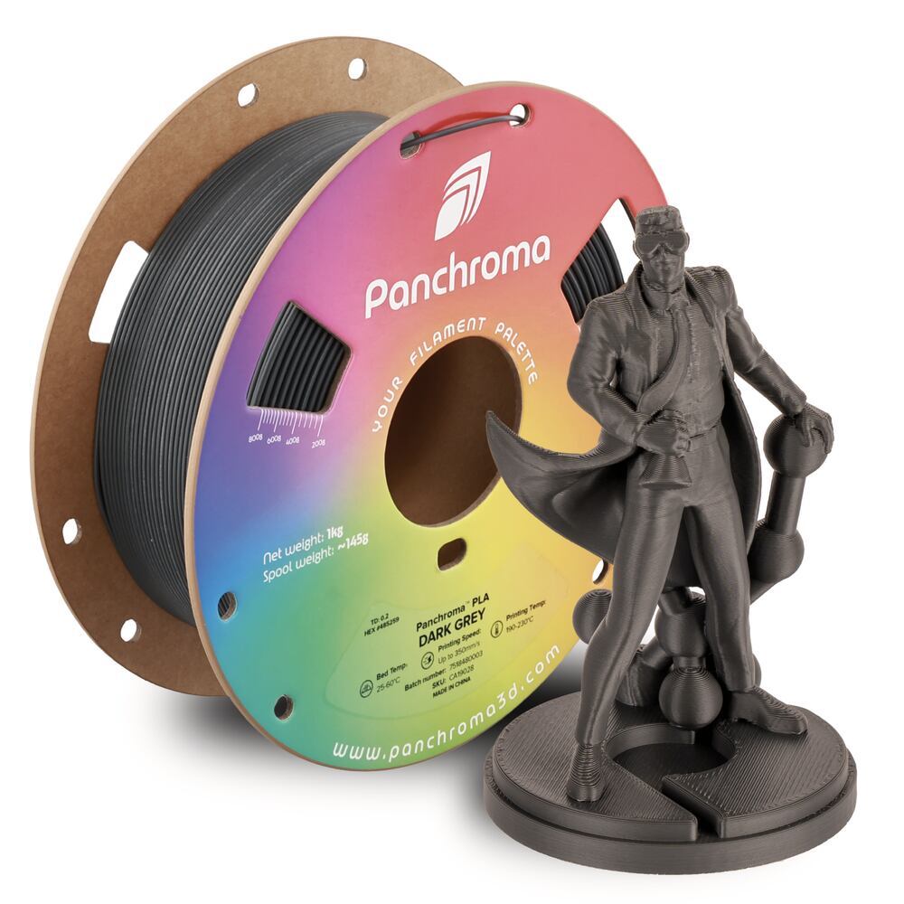 Panchroma PLA Dark Grey, 1,75 mm, 1 kg
