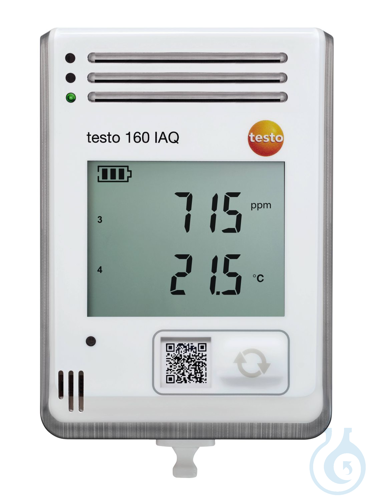 testo 160 IAQ - WiFi data logger,display, temperature/humidity/CO2/atmospheric p - Luminix Health