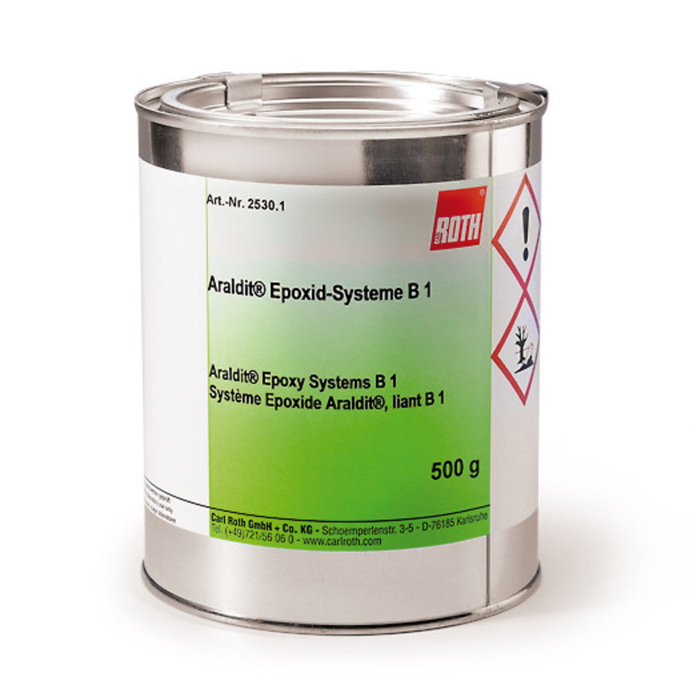 Araldit® Binding medium B1, on an expoxy base, liquid, 500 g, tinplate - Luminix Health