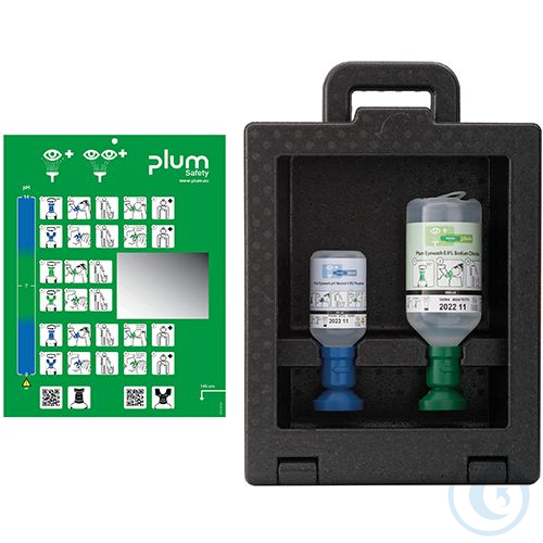 Plum iBox 2 with 1 x 200 ml pH Neutral and 1 x 500 ml Eye Wash - Luminix Health