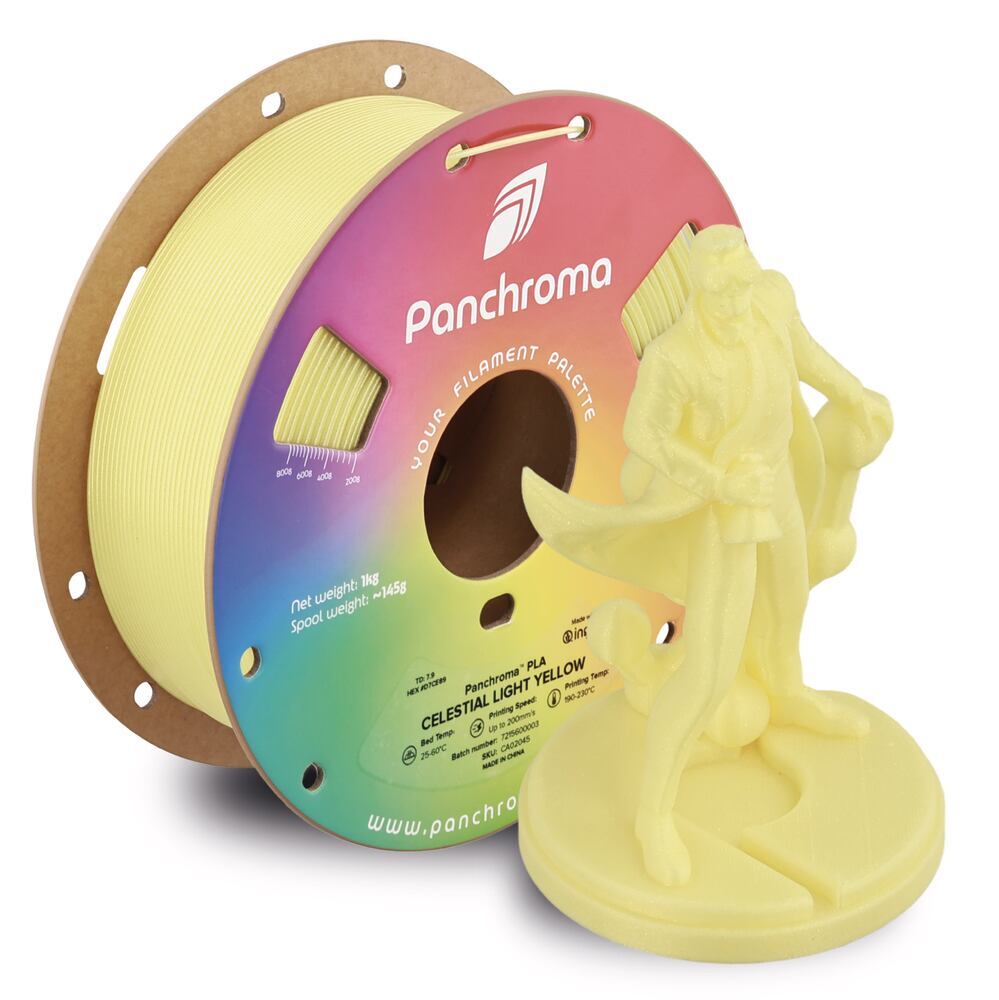 Panchroma PLA Celestial Light Yellow, 1,75 mm, 1 kg