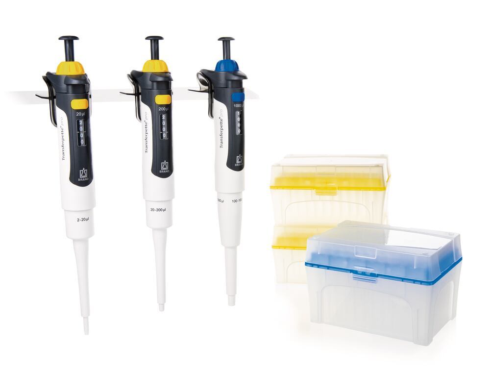 Transferpette® pro, variable, Midi starter kit, 20, 200, 1000 µl