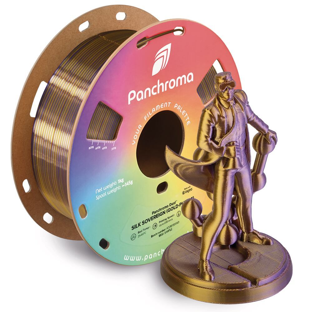 Panchroma PLA Dual Silk Sovereign, 1,75 mm, Gold-Purple, 1 kg