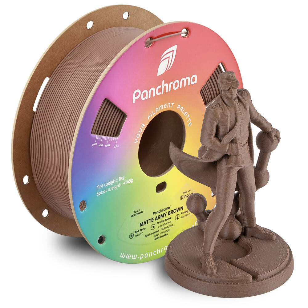 Panchroma PLA Matte Army Brown, 1,75 mm, 1 kg