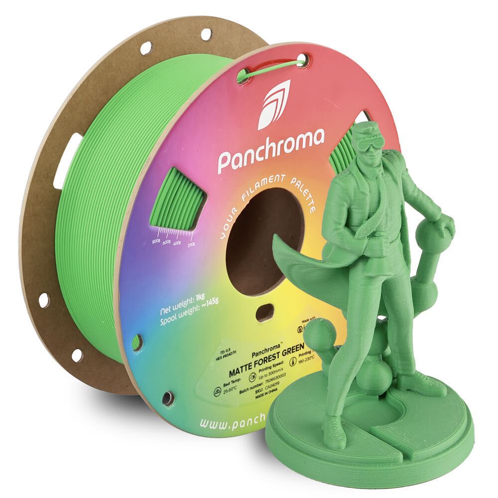 Panchroma PLA Matte Forest Green, 1,75 mm, 1 kg
