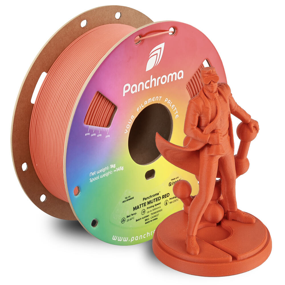 Panchroma PLA Matte Muted Red, 1,75 mm, 1 kg