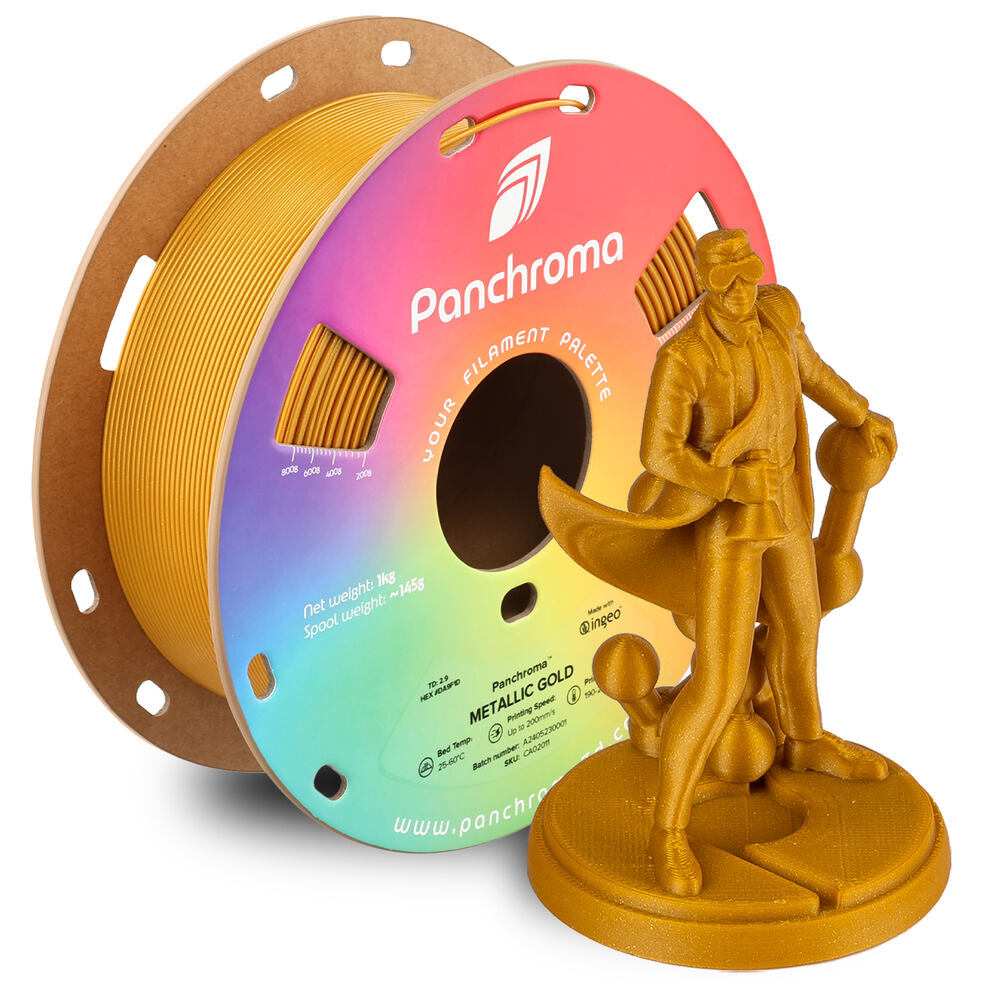Panchroma PLA Metallic Gold, 1,75 mm, 1 kg
