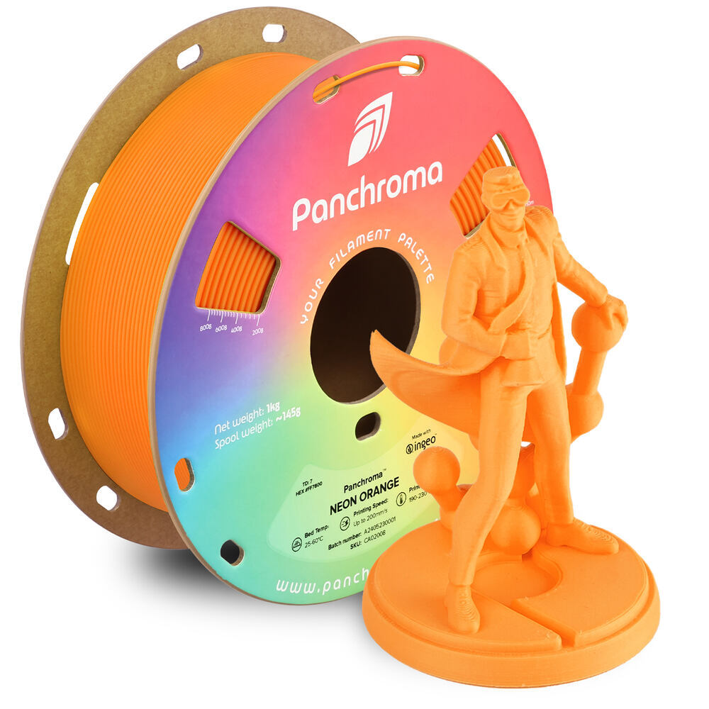 Panchroma PLA Neon Orange, 1,75 mm, 1 kg