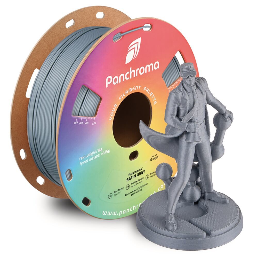 Panchroma PLA Satin Grey, 1,75 mm, 1 kg