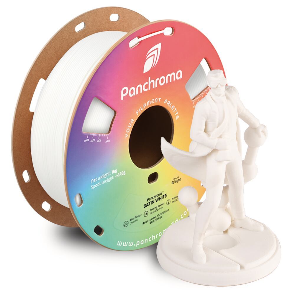 Panchroma PLA Satin White, 1,75 mm, 1 kg