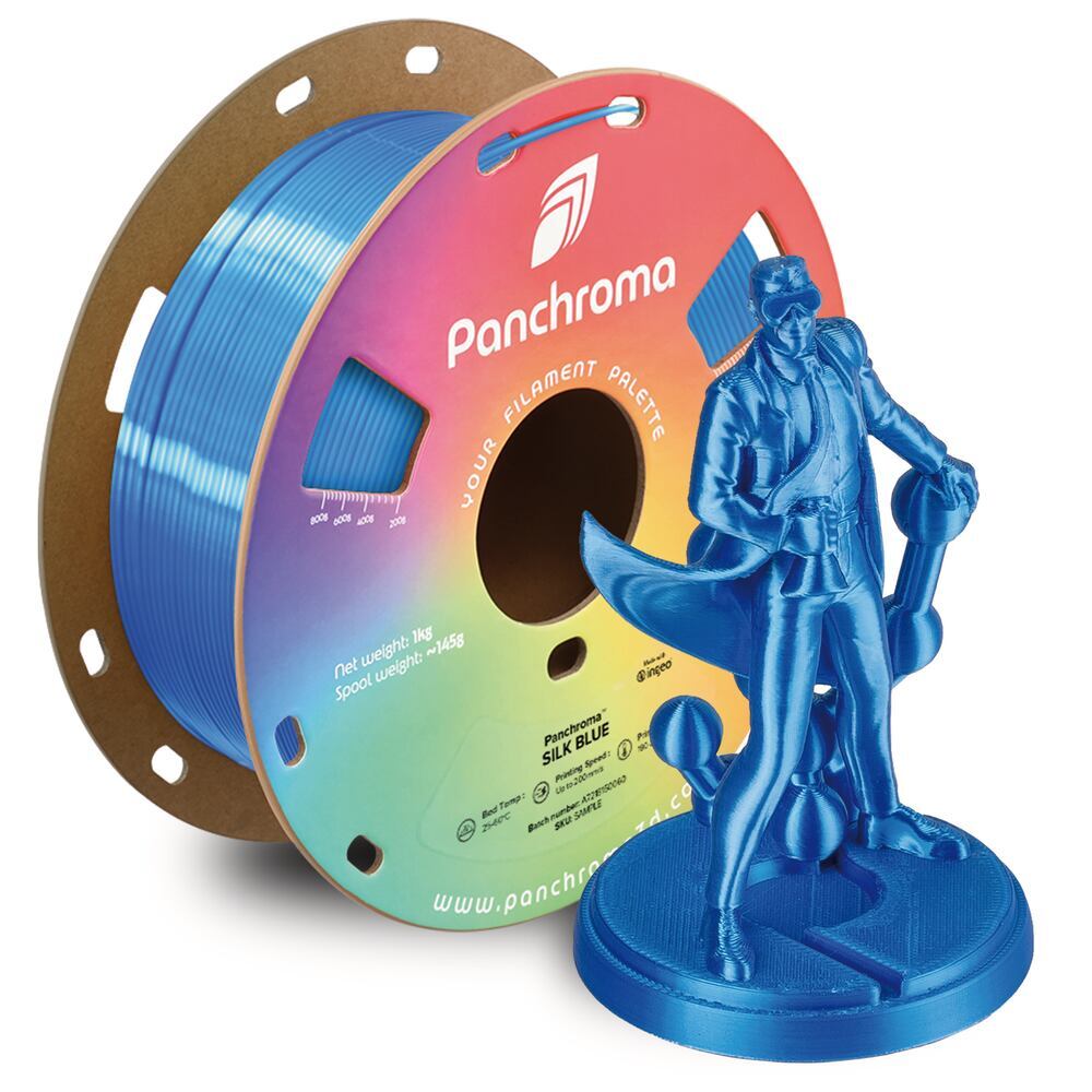 Panchroma PLA Silk Blue, 1,75 mm, 1 kg