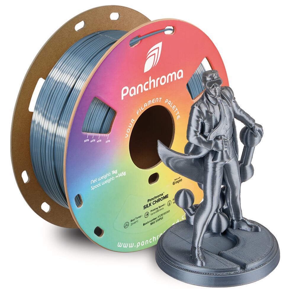 Panchroma PLA Silk Chrome, 1,75 mm, 1 kg