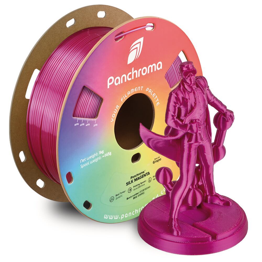 Panchroma PLA Silk Magenta, 1,75 mm, 1 kg