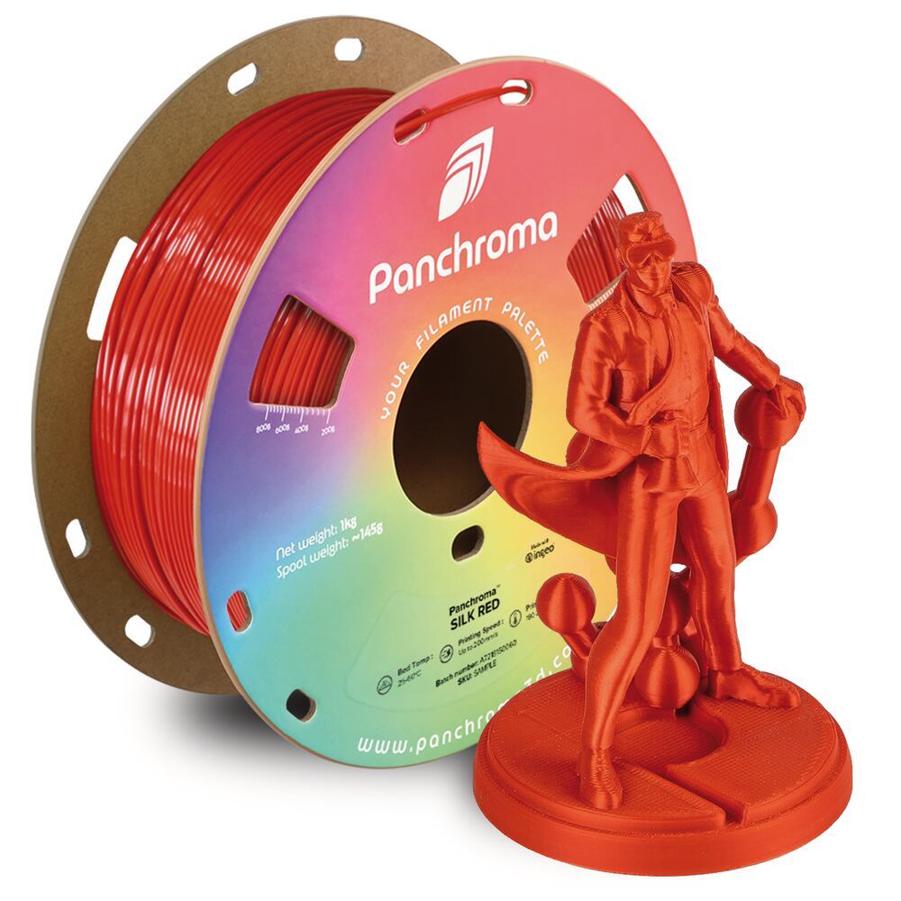 Panchroma PLA Silk Red, 1,75 mm, 1 kg
