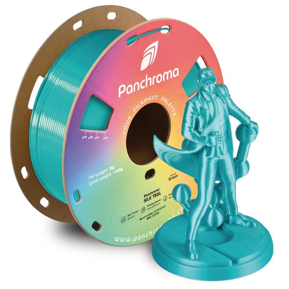 Panchroma PLA Silk Teal, 1,75 mm, 1 kg
