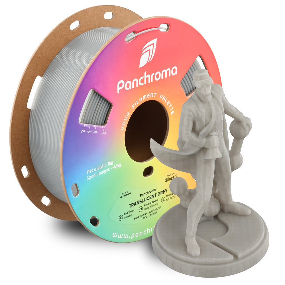 Panchroma PLA Translucent Grey, 1,75 mm, 1 kg
