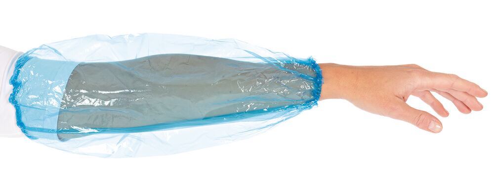 Standard sleeves, PE, blue, 20 µm, 40 cm