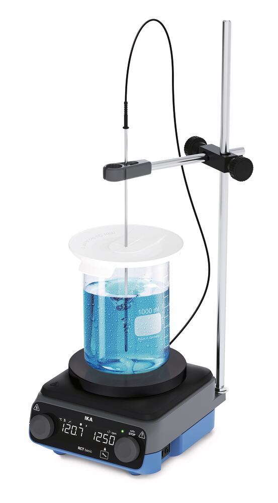 RCT bsc anodized heater/magnetic stirrer, ready-to-go solution set