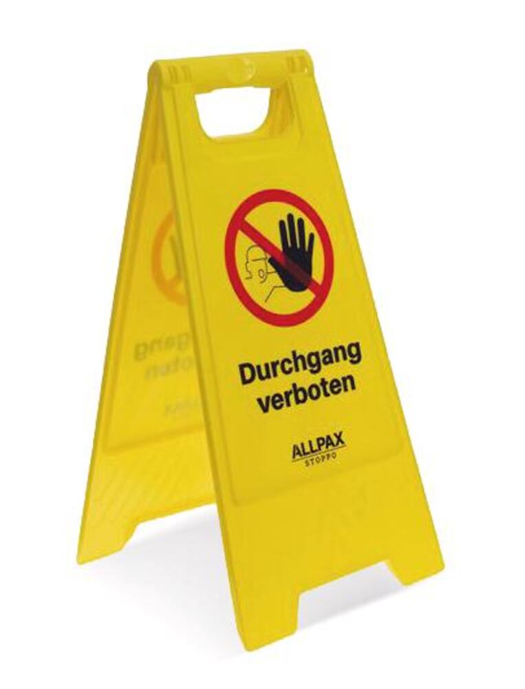 Caution floor sign - Do not enter