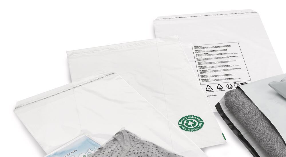 Mailing bags, transparent, 250 x 350 mm